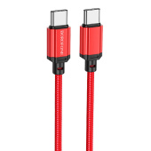 Кабель Type-C - Type-C Borofone BX87 PD 60W 100см 3A  (red)