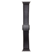 Ремешок - ApW38 Square buckle Apple Watch 42/44/45/49мм экокожа (black)