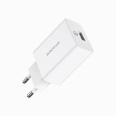 Адаптер Сетевой Borofone BA21A Long QC3.0 USB 3A/18W (white)