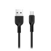 Кабель USB - micro USB Hoco X20 Desert Camel  300см 2,4A  (black)