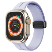 Ремешок - ApW29 Apple Watch 38/40/41 mm силикон на магните (light violet)