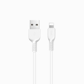 Кабель USB - Apple lightning Hoco X20 Starlight Glare  300см 2,4A  (white)