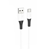 Кабель USB - Type-C Hoco X82  100см 3A  (white)