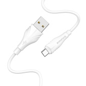 Кабель USB - micro USB Borofone BX18  200см 2,4A  (white)