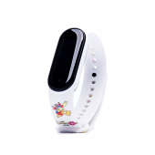 Ремешок - WB01 Xiaomi Mi Band 5/Mi Band 6 силикон (018) (white)