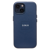 Чехол-накладка ORG SM002 экокожа SafeMag для "Apple iPhone 14" (pacific blue)