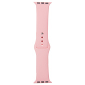 Ремешок - ApW Sport Band Apple Watch 42/44/45мм силикон на кнопке (L) (light pink)