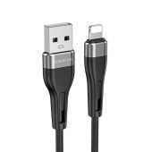 Кабель USB - Apple lightning Borofone BX46  100см 2,4A  (black)