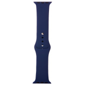 Ремешок - ApW Sport Band Apple Watch 42/44/45/49 mm силикон на кнопке (L) (midnight blue)