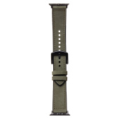 Ремешок - ApW39 Skin Apple Watch 38/40/41мм экокожа (dark green)