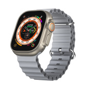 Ремешок - ApW26 Ocean Band Apple Watch 38/40/41 mm силикон (gray)