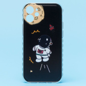 Чехол-накладка - SC233 для "Apple iPhone 12" (002) (black)