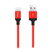 Кабель USB - Type-C Hoco X14 Times Speed  200см 3A  (red/black)