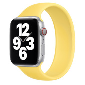 Ремешок - ApW15 монобраслет Apple Watch 42/44/45/49 mm силикон (yellow)