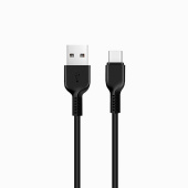 Кабель USB - Type-C Hoco X20 Snow Storm  100см 2,4A  (black)