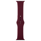 Ремешок - ApW Sport Band Apple Watch 42/44/45/49 mm силикон на кнопке (L) (bordo)