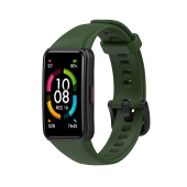 Ремешок - Honor Band 6 силикон на кнопке (green)