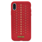 Чехол-накладка Santa Barbara Flonrence series для "Apple iPhone X/iPhone XS" (red)