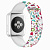 Ремешок - ApW16 Apple Watch 42/44/45мм силикон на кнопке (001) (multicolor)