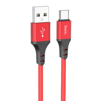 Кабель USB - Type-C Hoco X86 Spear  100см 3A  (red)