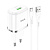 Адаптер Сетевой с кабелем Hoco N3 Special USB 3A/18W (USB/Type-C) (white)