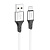 Кабель USB - micro USB Hoco X86 Spear  100см 2,4A  (white)