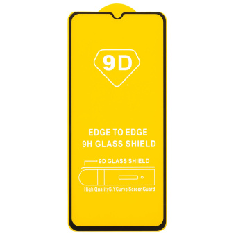 Защитное стекло Full Glue - 2,5D для "Tecno  Pop 7 Pro" (тех.уп.) (20) (black) (214940)