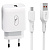 Адаптер Сетевой с кабелем SKYDOLPHIN SC22EV USB 2,4A/12W (USB/Micro USB) (white)