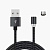 Кабель USB - micro USB - M600 магнитный (тех.уп)  100см 2A  (black)