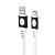 Кабель USB - Type-C Borofone BX35 Carib  100см 3A  (white)