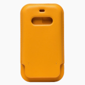 Чехол-конверт - SM001 кожаный SafeMag для "Apple iPhone 12/iPhone 12 Pro" (golden orange)