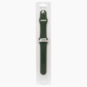 Ремешок - ApW Sport Band Apple Watch 38/40/41мм силикон на кнопке (S) (pine green)
