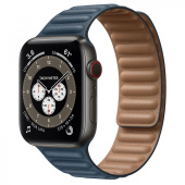 Ремешок - ApW31 Apple Watch 38/40/41мм экокожа на магните (blue)