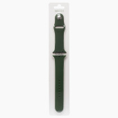 Ремешок - ApW Sport Band Apple Watch 42/44/45мм силикон на кнопке (L) (pine green)