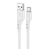 Кабель USB - Type-C Hoco X97 Crystal  100см 3A  (light gray)