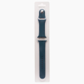 Ремешок - ApW Sport Band Apple Watch 38/40/41мм силикон на кнопке (L) (dark blue)